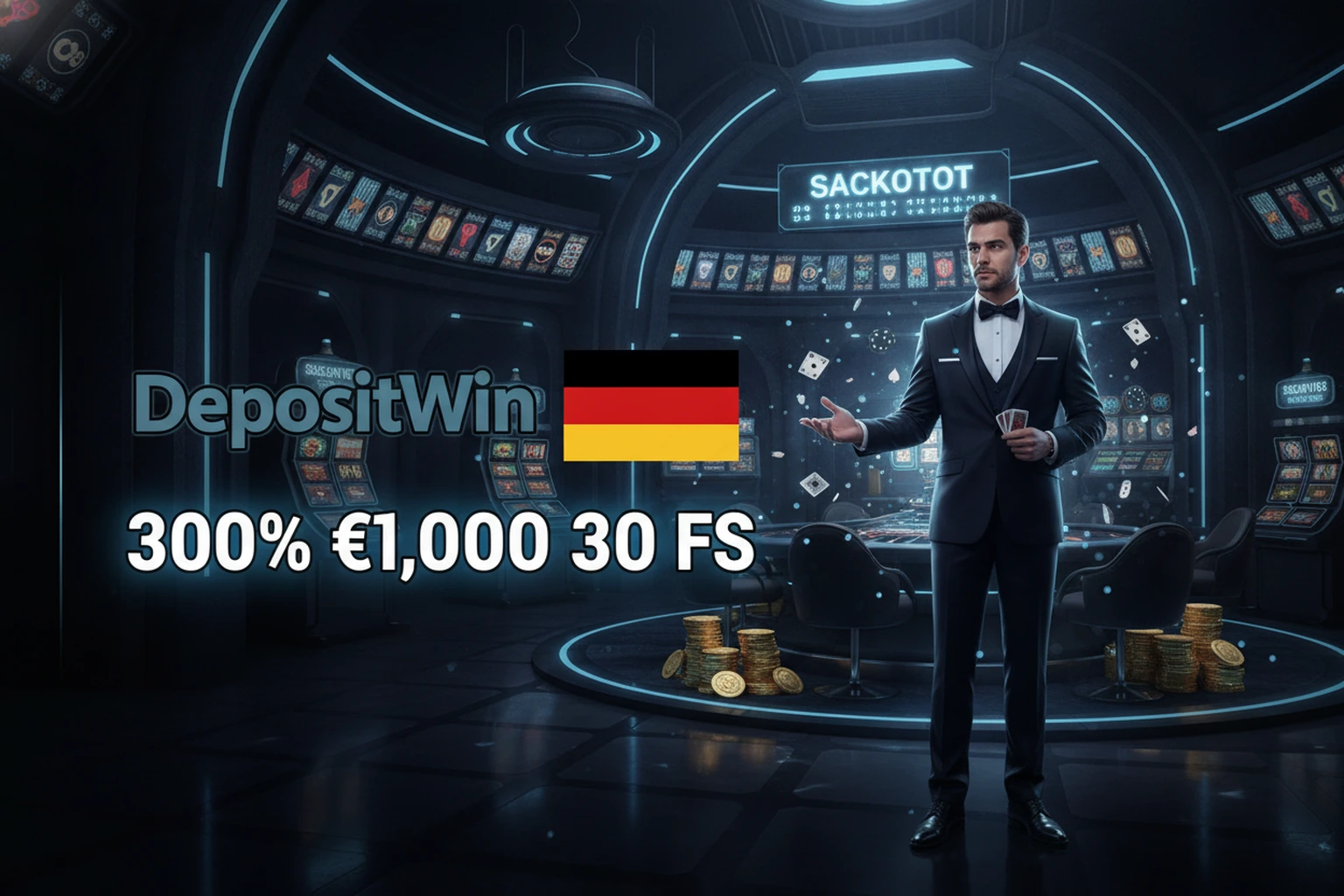 DepositWin 300% Willkommensbonus und Bonusangebote in Deutschland